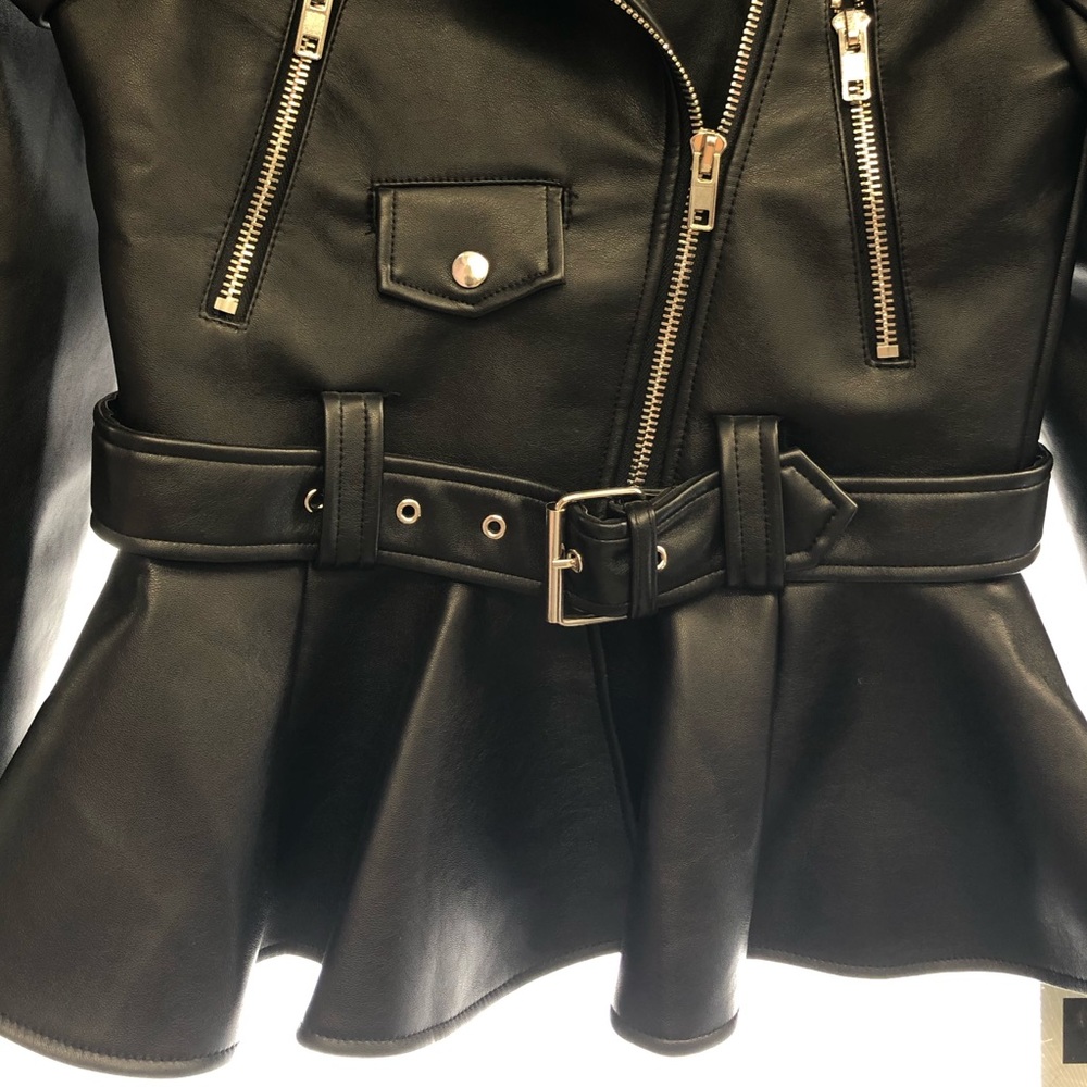 Peplum Moto jacket - Picture 3 of 7